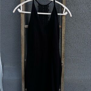 Lulu's Black Lace Detail Dress